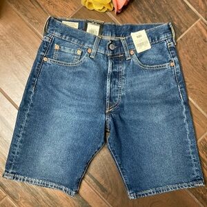Levi’s Premium Dark Wash Denim Shorts